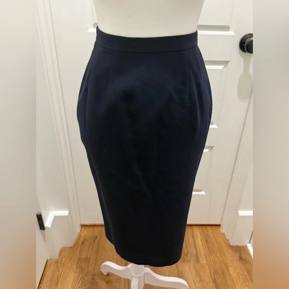 Vintage Jones New York. Wool Skirt Suit. Twilight Blue. Size 6.
